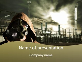 Disaster Fear Military PowerPoint Template
