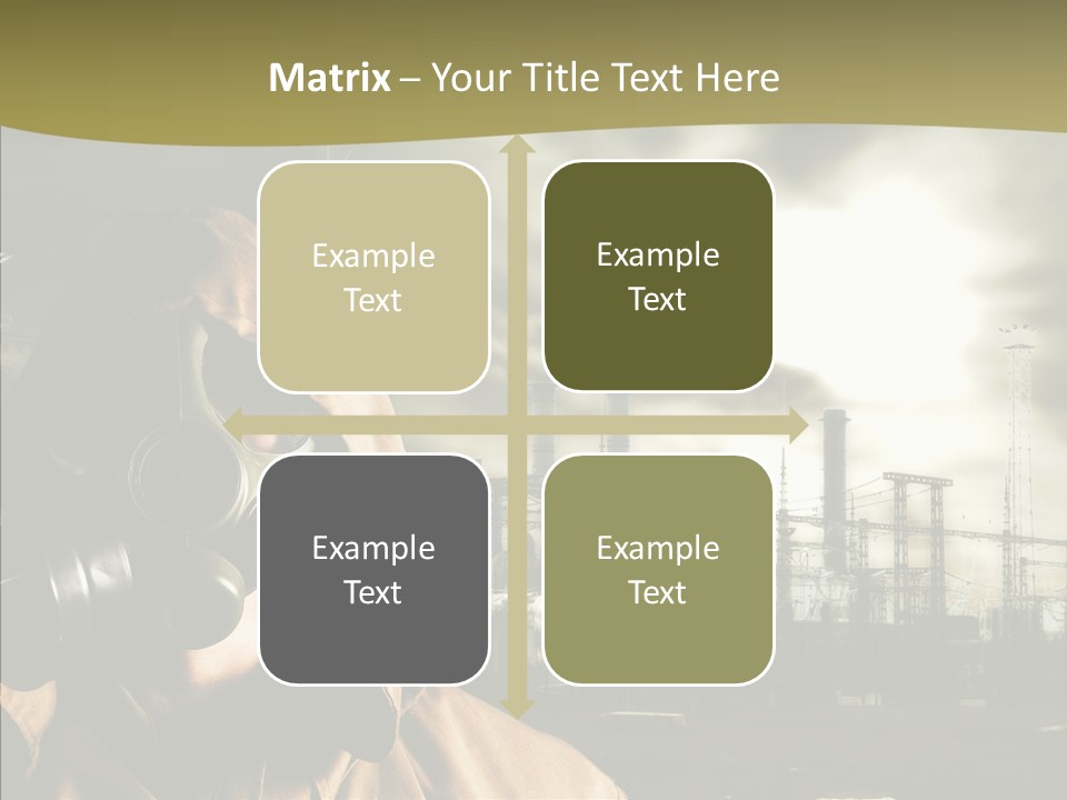 Disaster Fear Military PowerPoint Template