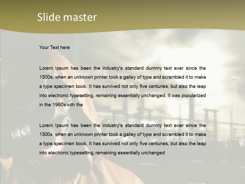 Disaster Fear Military PowerPoint Template