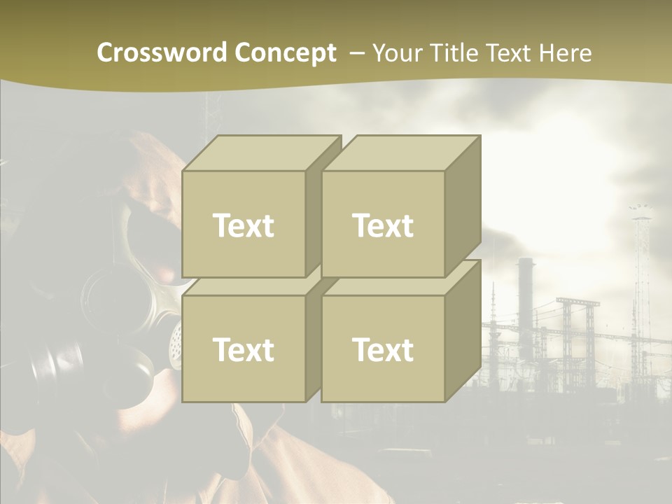 Disaster Fear Military PowerPoint Template