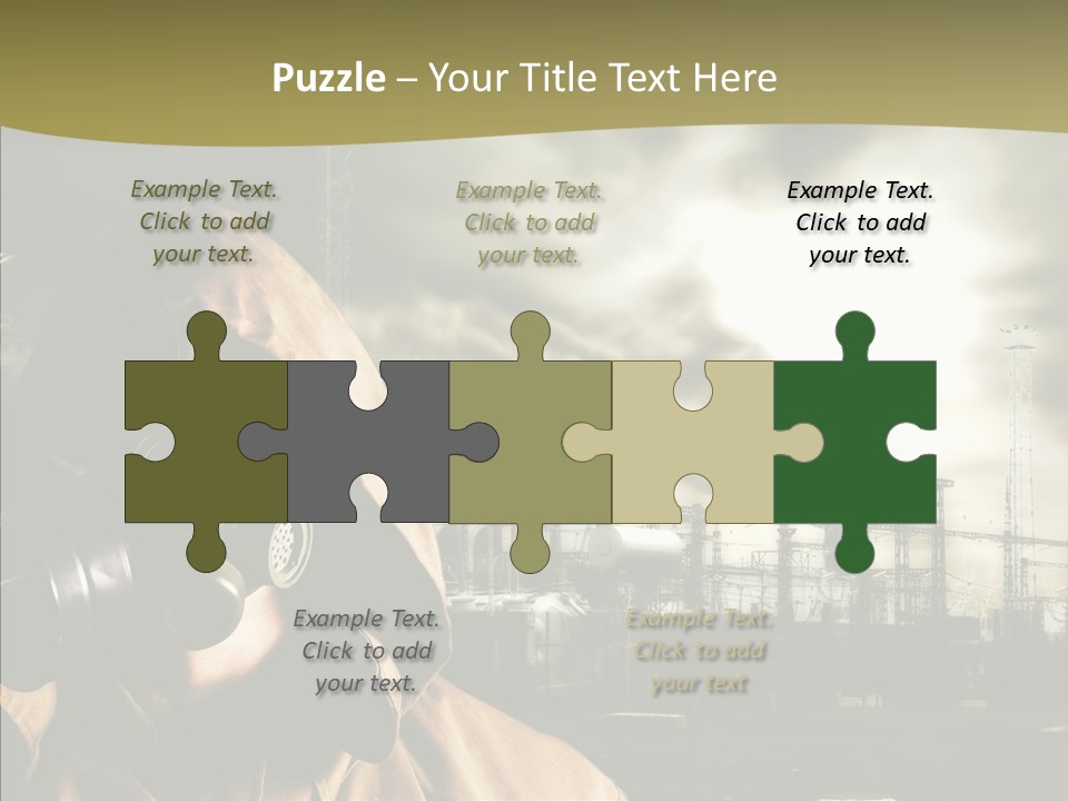 Disaster Fear Military PowerPoint Template