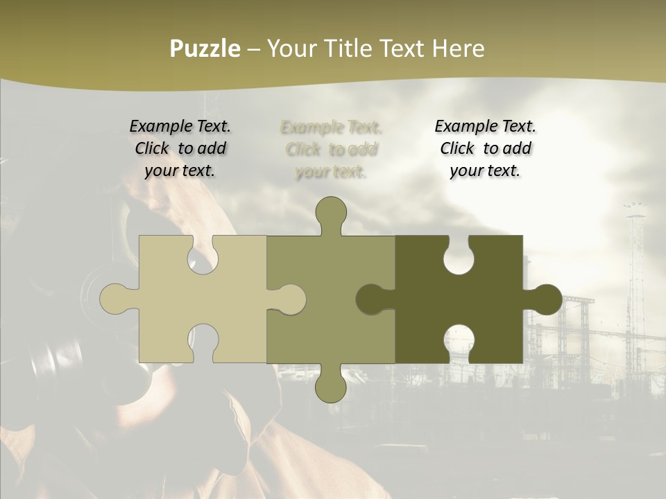 Disaster Fear Military PowerPoint Template