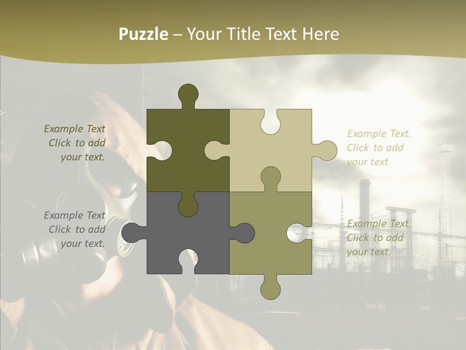 Disaster Fear Military PowerPoint Template