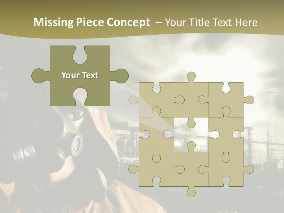 Disaster Fear Military PowerPoint Template