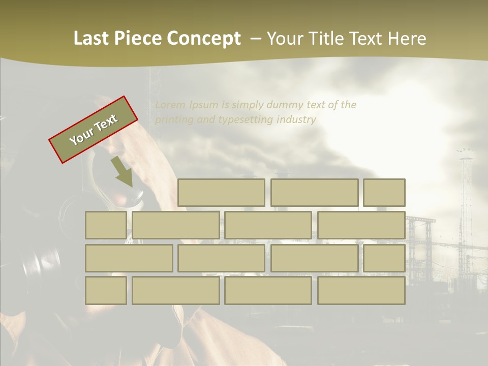 Disaster Fear Military PowerPoint Template