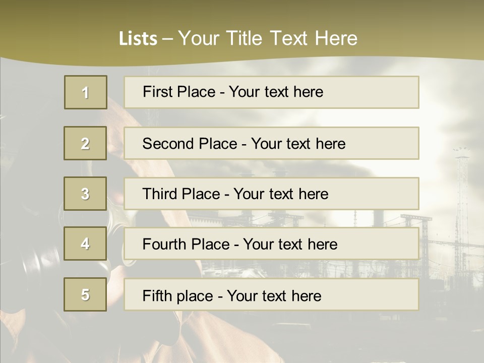 Disaster Fear Military PowerPoint Template
