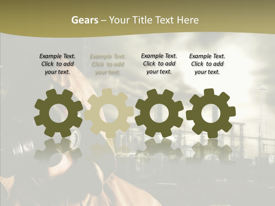 Disaster Fear Military PowerPoint Template