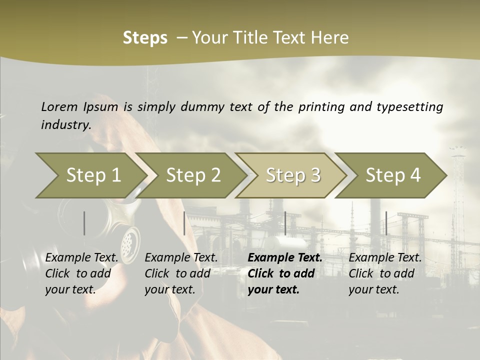 Disaster Fear Military PowerPoint Template