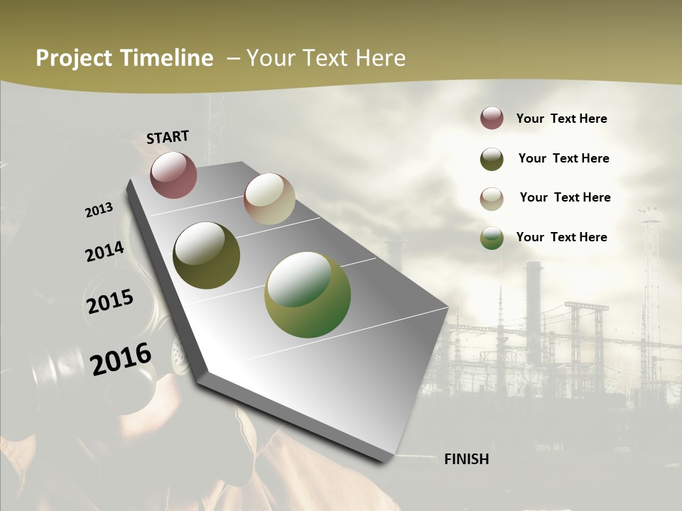Disaster Fear Military PowerPoint Template