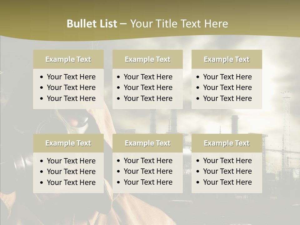 Disaster Fear Military PowerPoint Template
