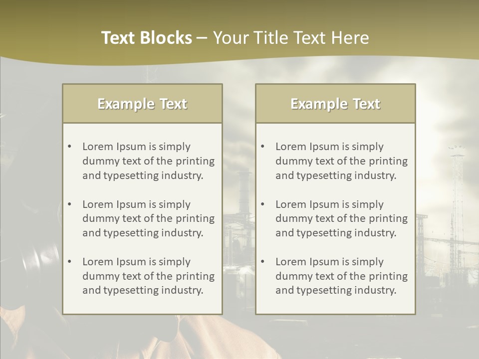 Disaster Fear Military PowerPoint Template
