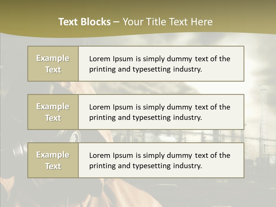 Disaster Fear Military PowerPoint Template