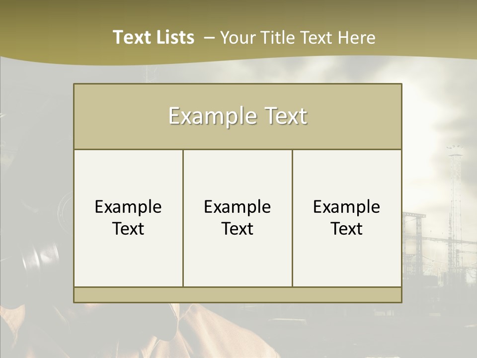 Disaster Fear Military PowerPoint Template