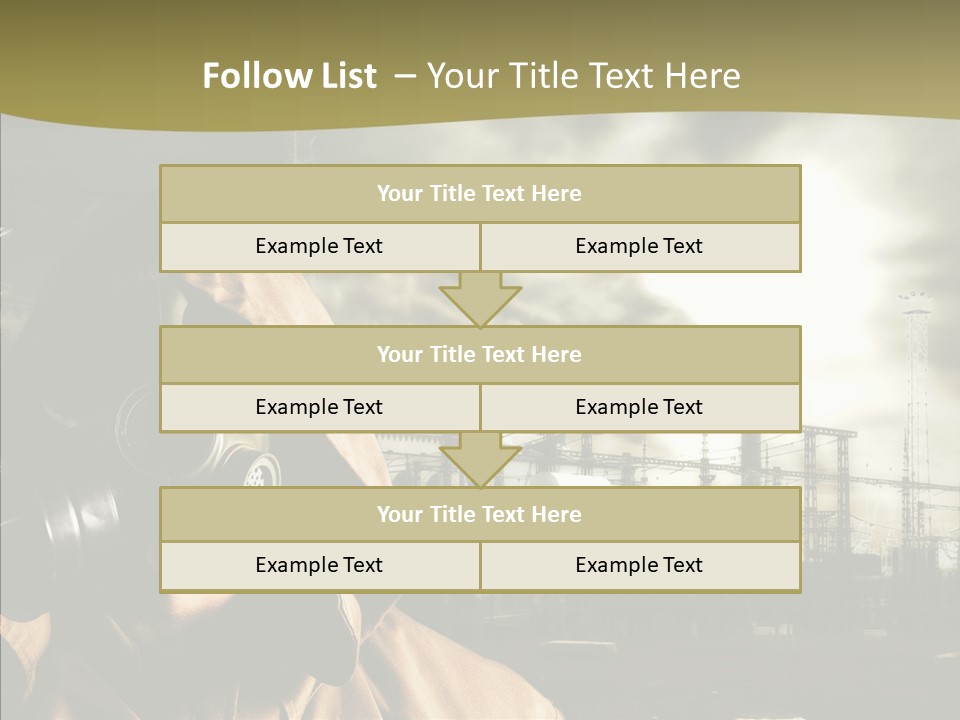 Disaster Fear Military PowerPoint Template