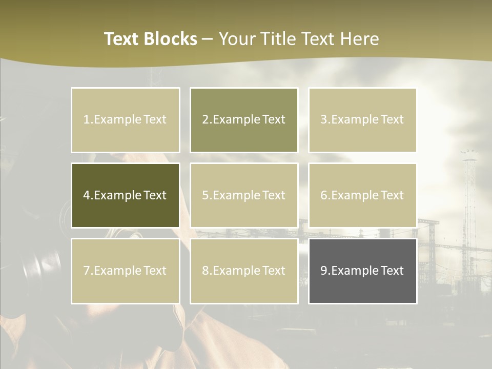 Disaster Fear Military PowerPoint Template