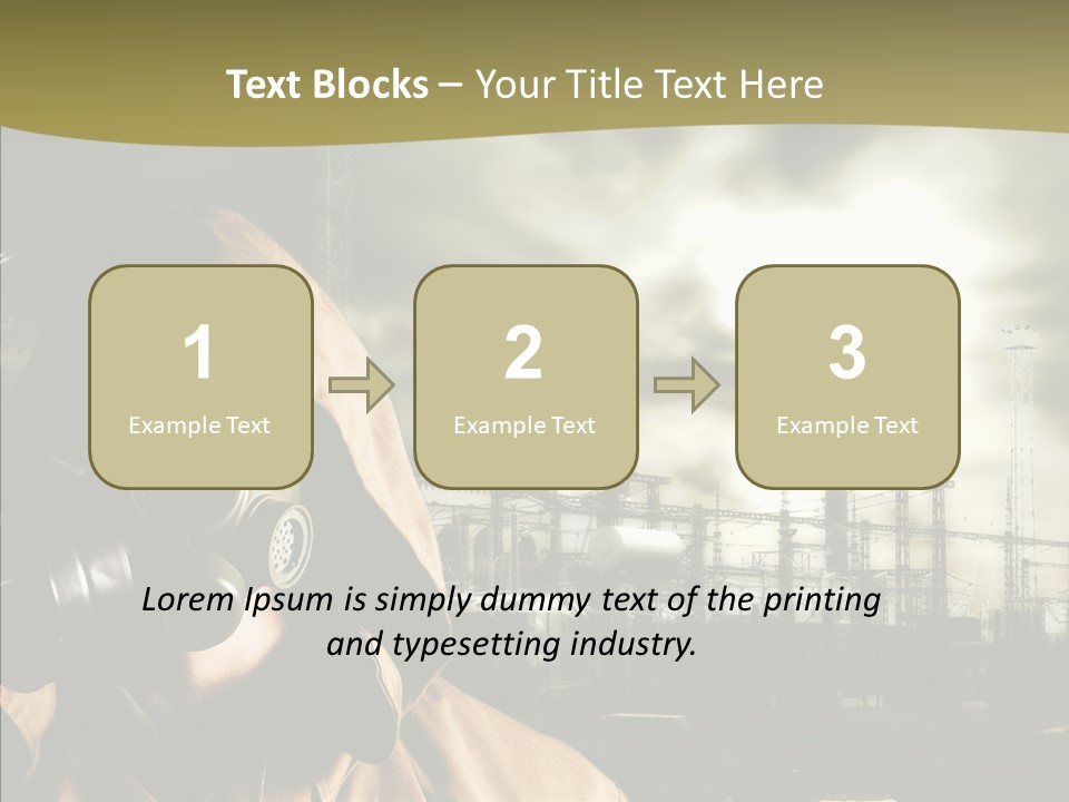 Disaster Fear Military PowerPoint Template