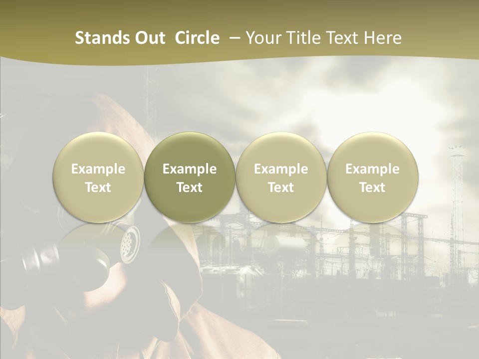 Disaster Fear Military PowerPoint Template