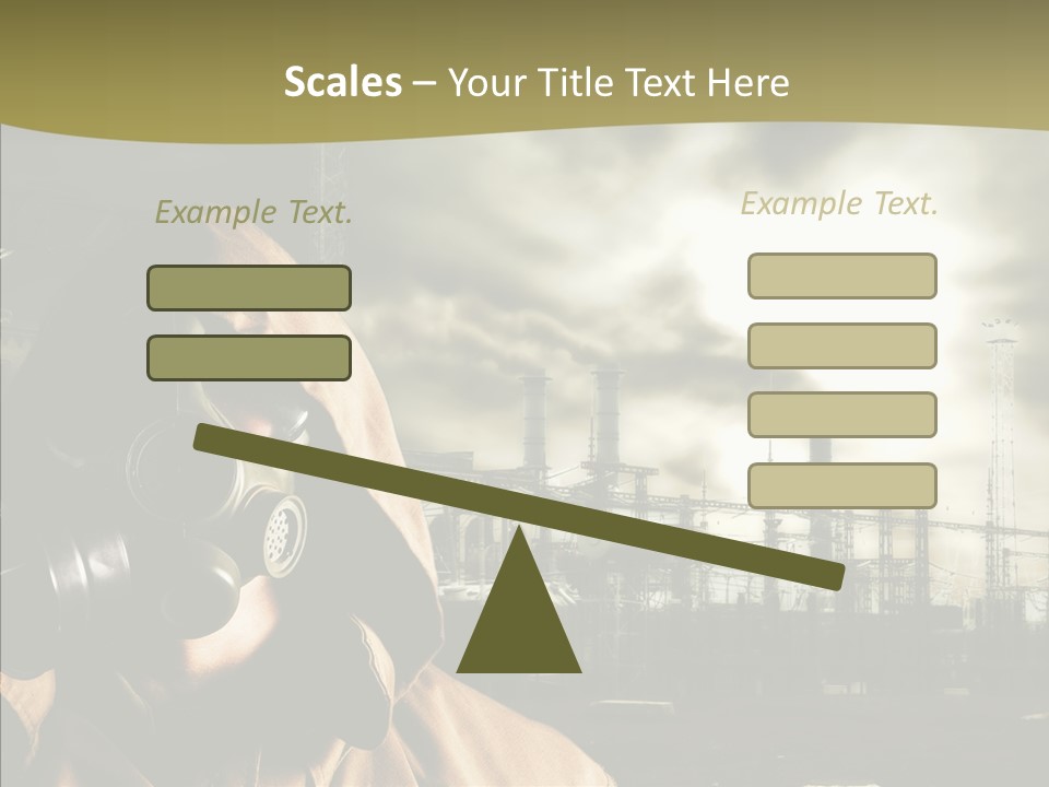 Disaster Fear Military PowerPoint Template