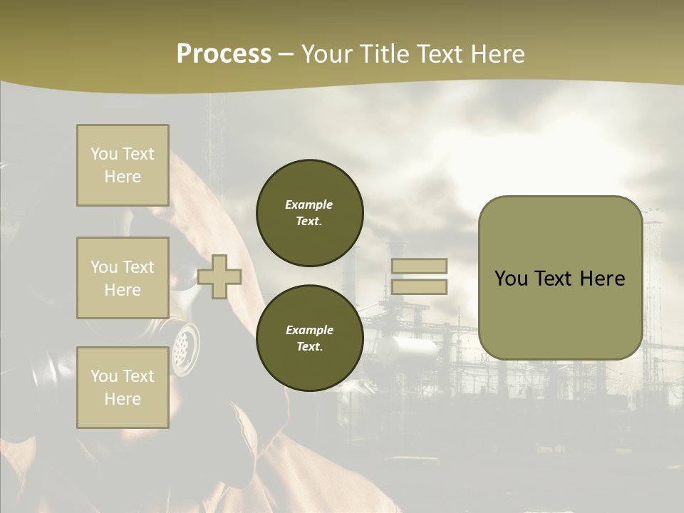 Disaster Fear Military PowerPoint Template