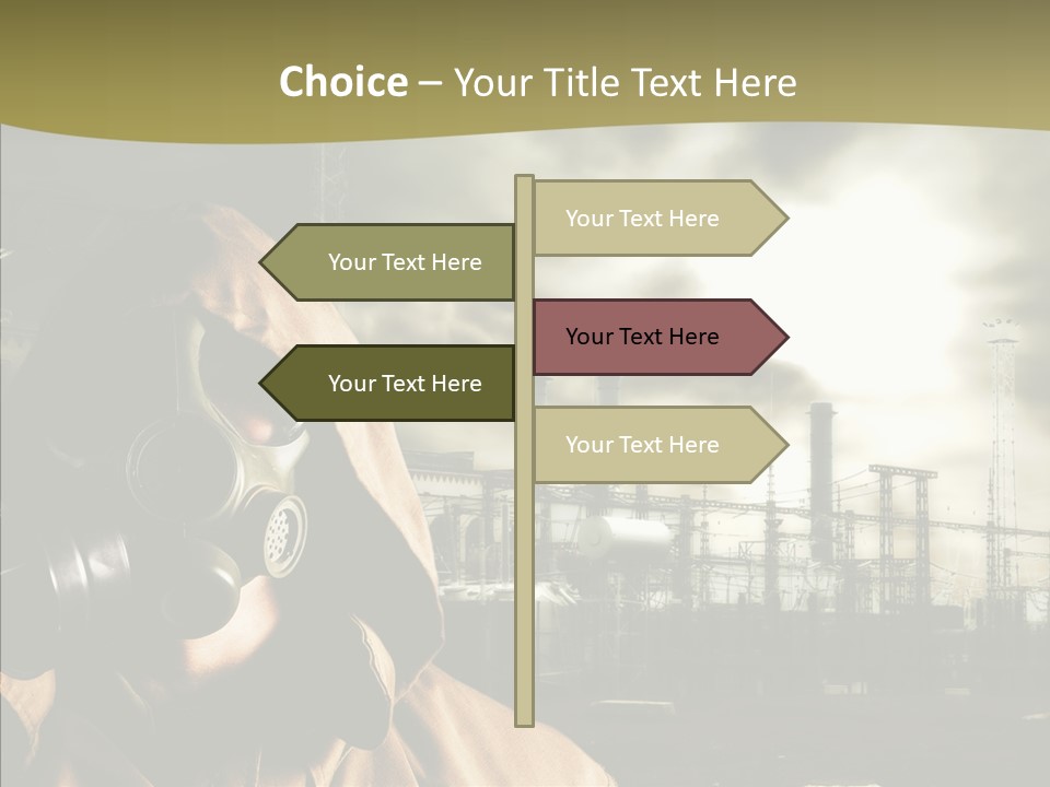 Disaster Fear Military PowerPoint Template