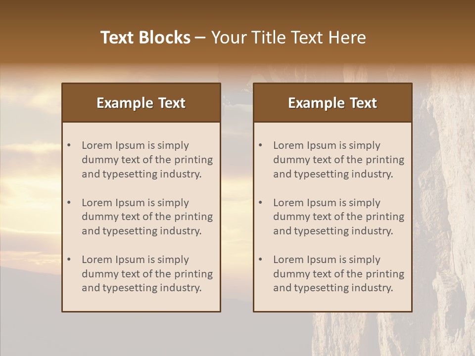 Formations Bright Nature PowerPoint Template