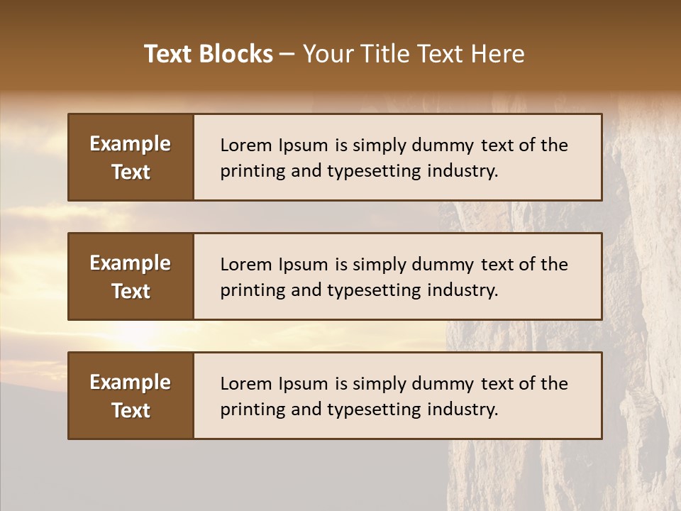 Formations Bright Nature PowerPoint Template