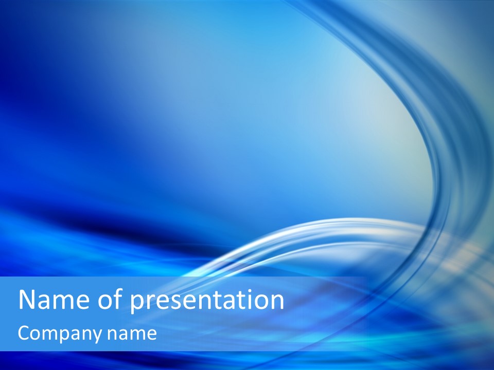 Digital Blue Lines PowerPoint Template
