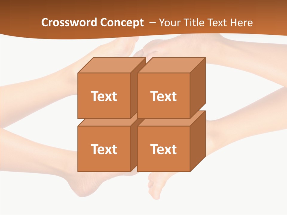 Long Spa Legs PowerPoint Template