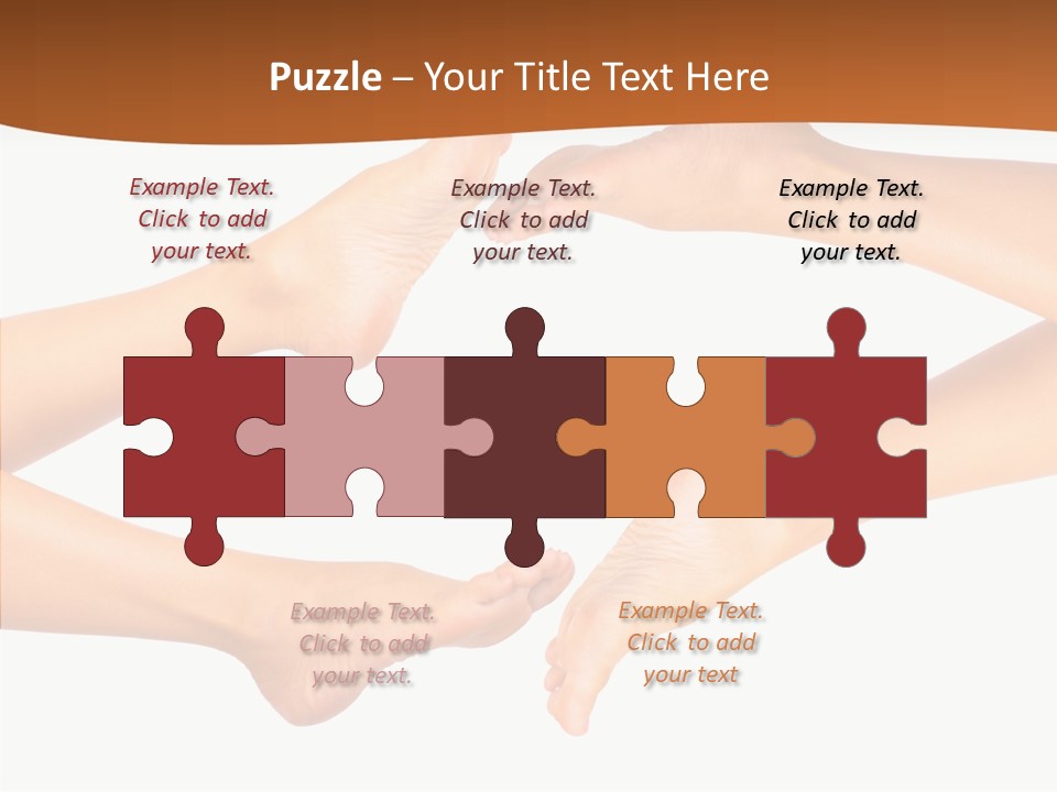 Long Spa Legs PowerPoint Template