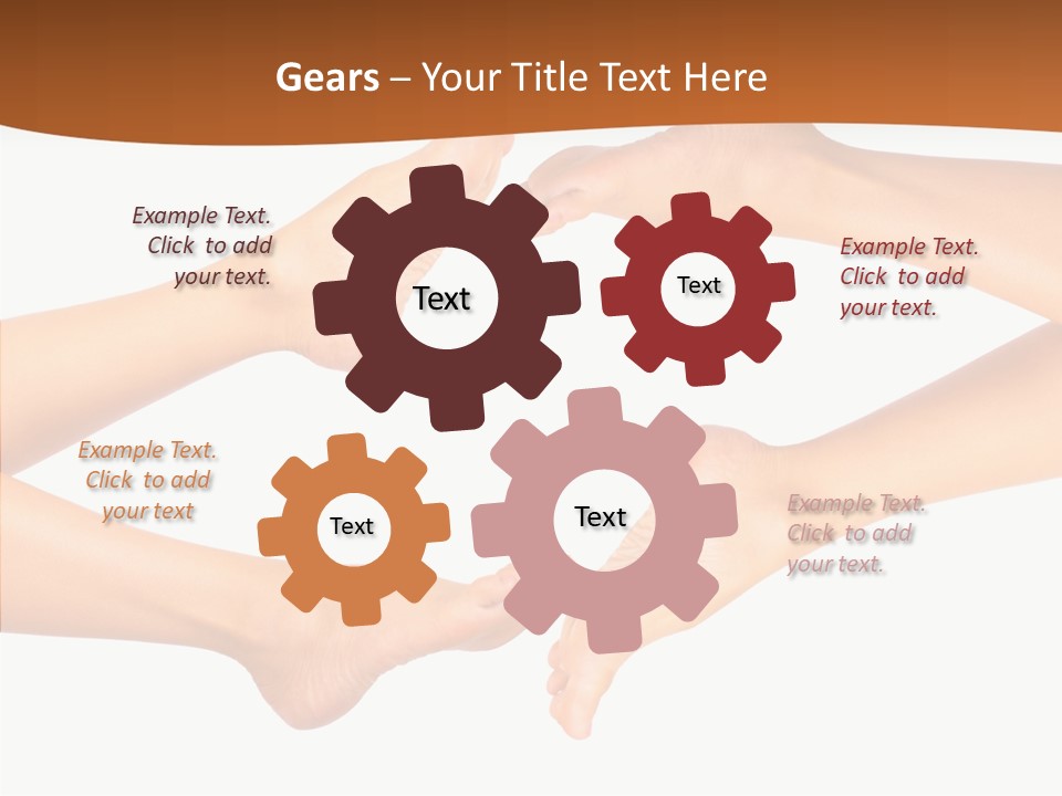 Long Spa Legs PowerPoint Template