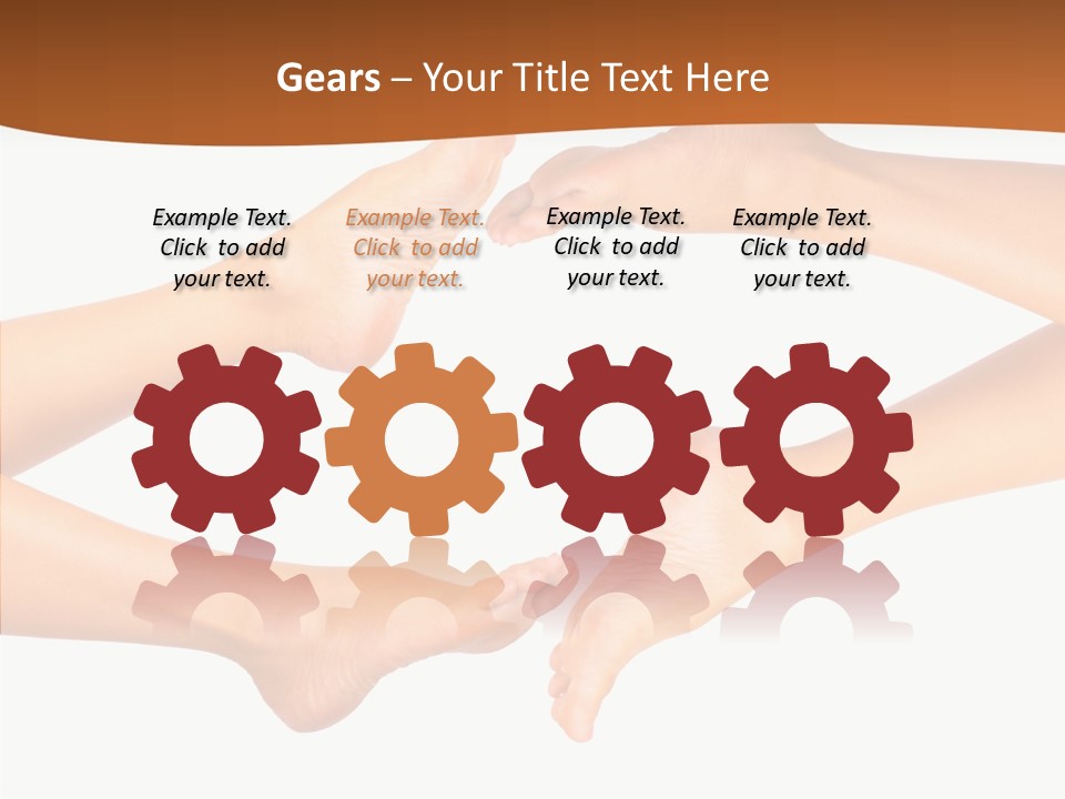 Long Spa Legs PowerPoint Template