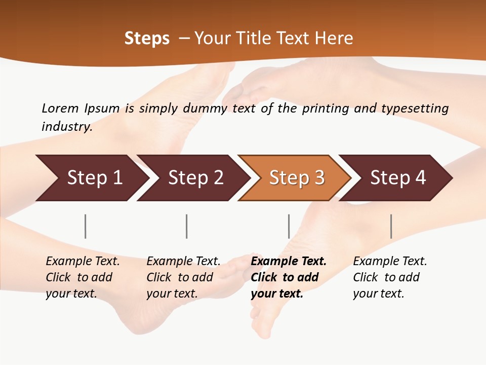 Long Spa Legs PowerPoint Template