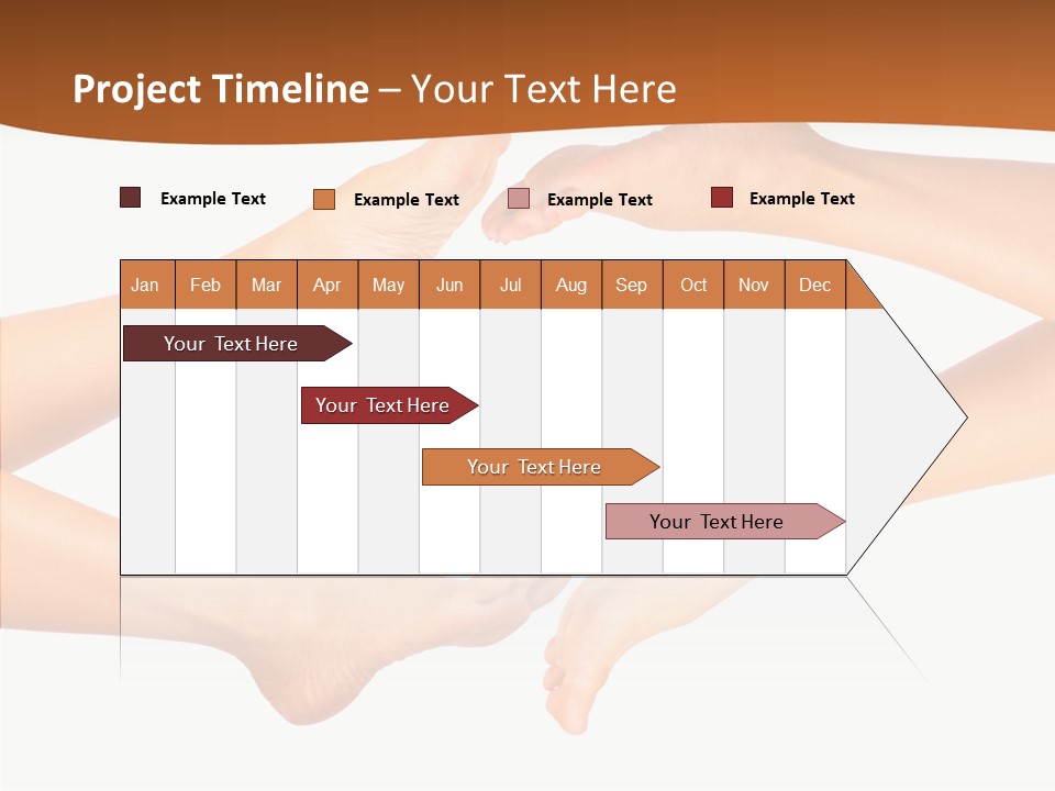 Long Spa Legs PowerPoint Template