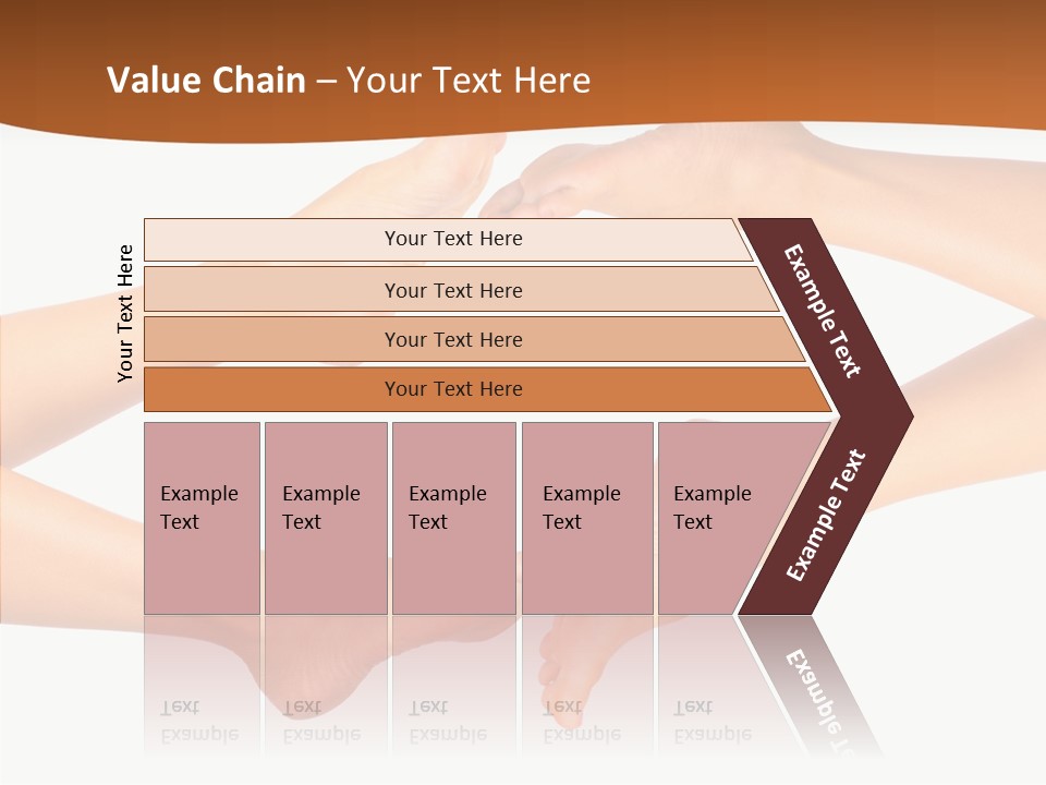 Long Spa Legs PowerPoint Template