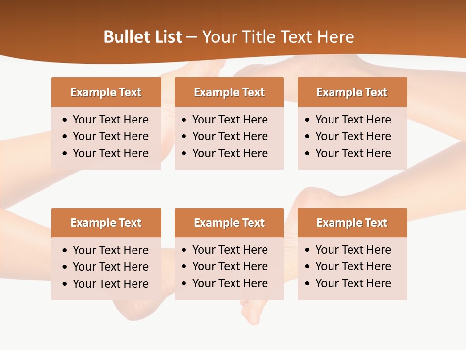 Long Spa Legs PowerPoint Template