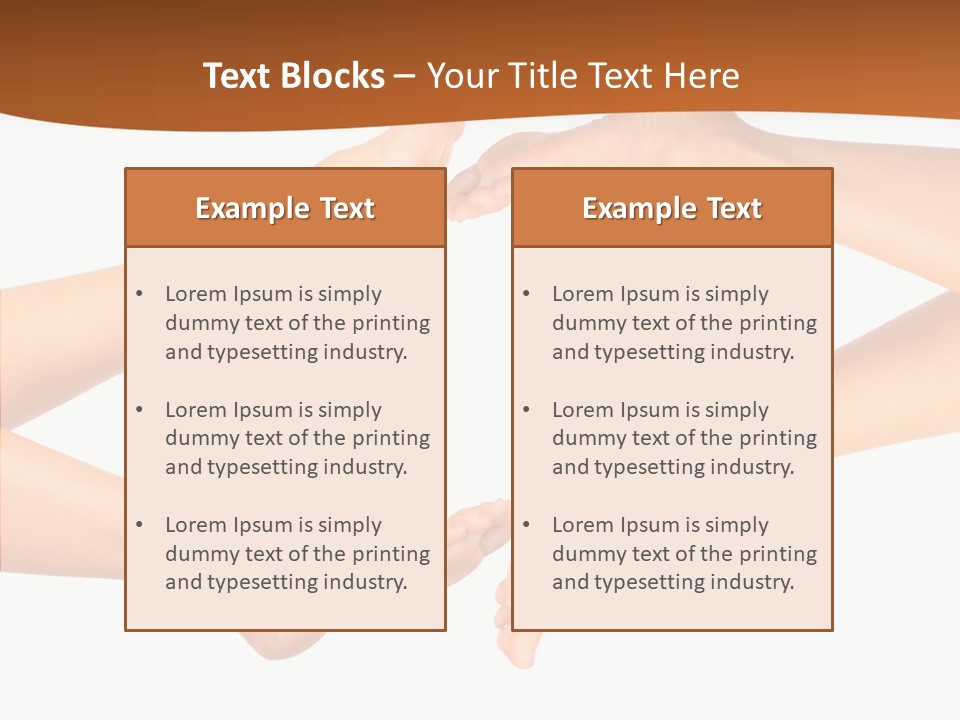 Long Spa Legs PowerPoint Template
