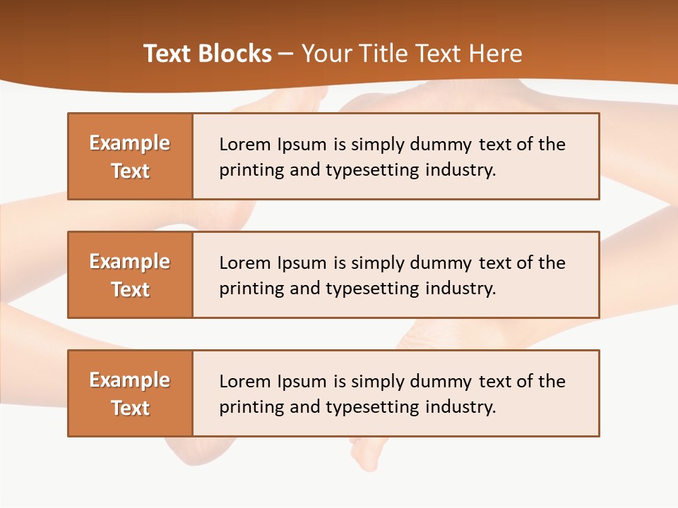 Long Spa Legs PowerPoint Template