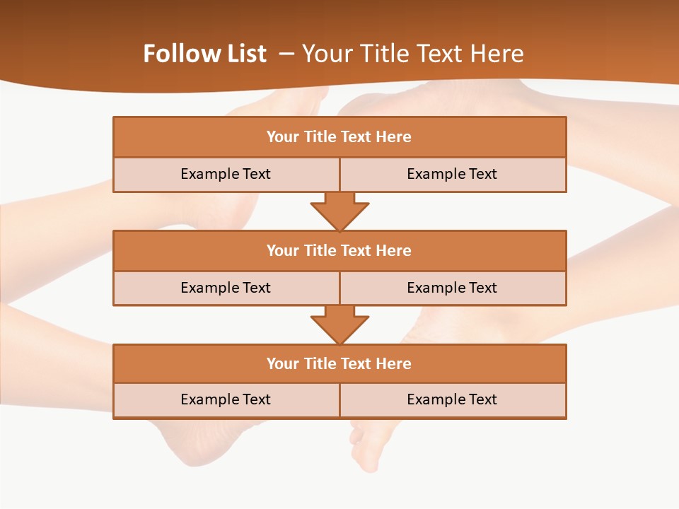 Long Spa Legs PowerPoint Template