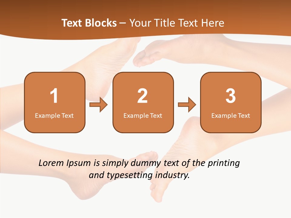 Long Spa Legs PowerPoint Template