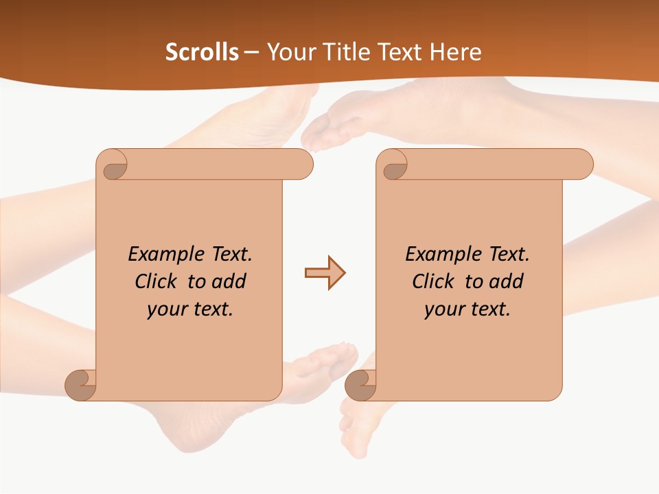 Long Spa Legs PowerPoint Template