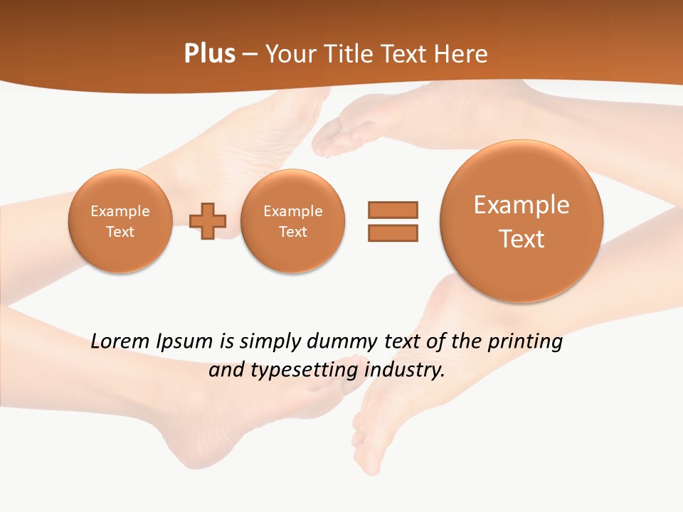 Long Spa Legs PowerPoint Template