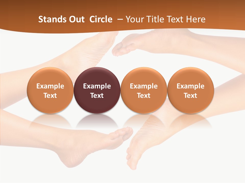 Long Spa Legs PowerPoint Template