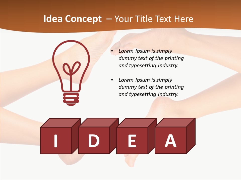 Long Spa Legs PowerPoint Template