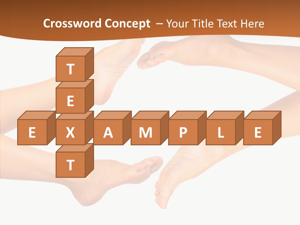 Long Spa Legs PowerPoint Template