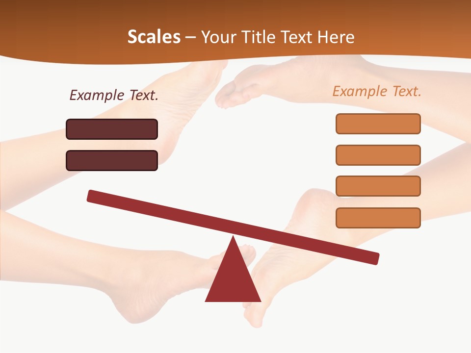 Long Spa Legs PowerPoint Template