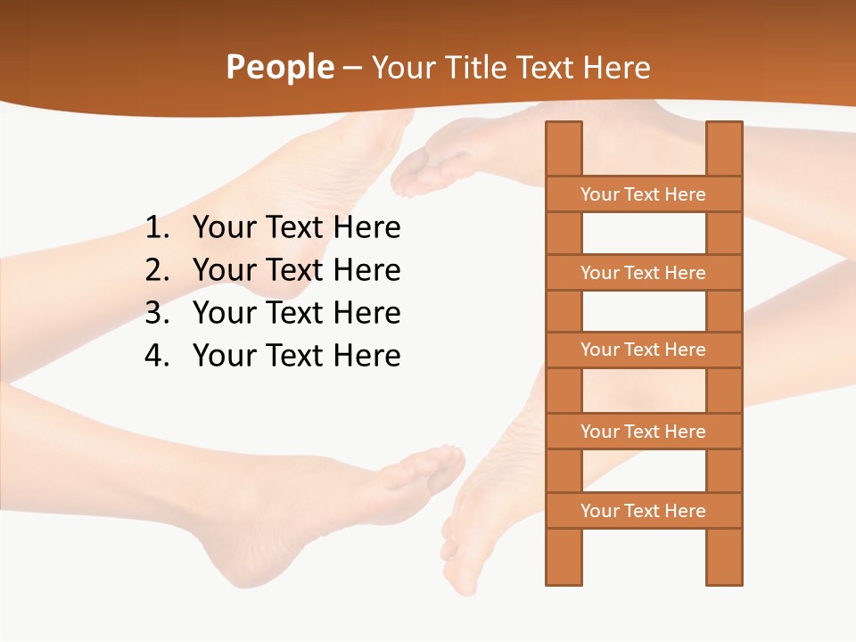 Long Spa Legs PowerPoint Template