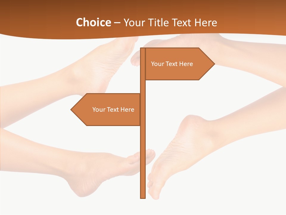 Long Spa Legs PowerPoint Template