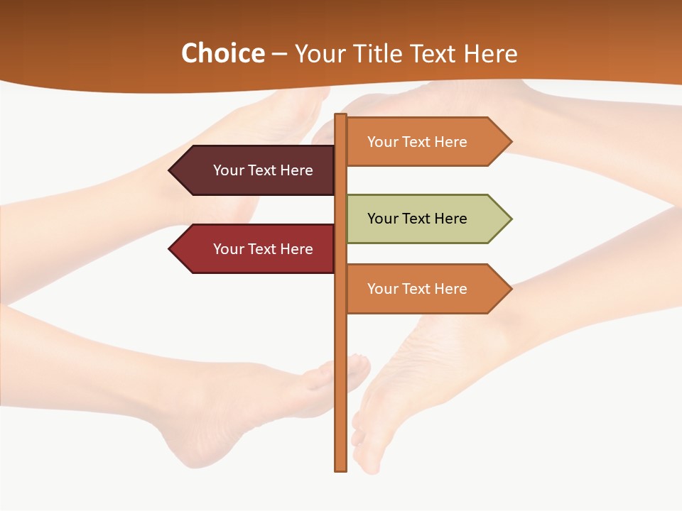 Long Spa Legs PowerPoint Template
