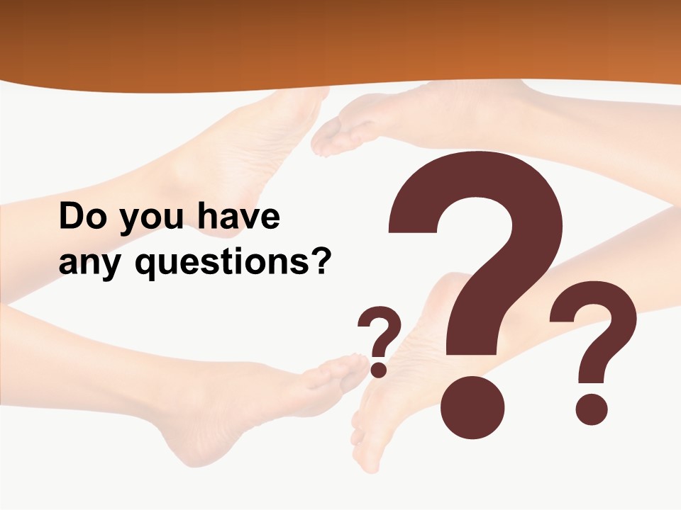 Long Spa Legs PowerPoint Template