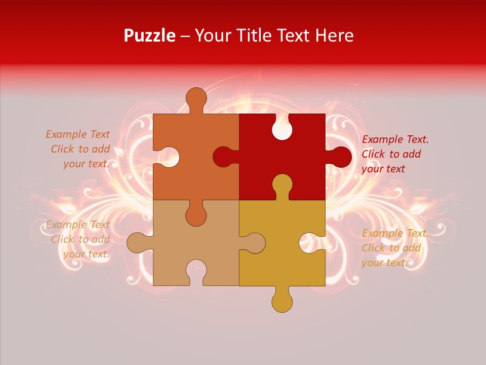 Glow Ignition Abstract PowerPoint Template